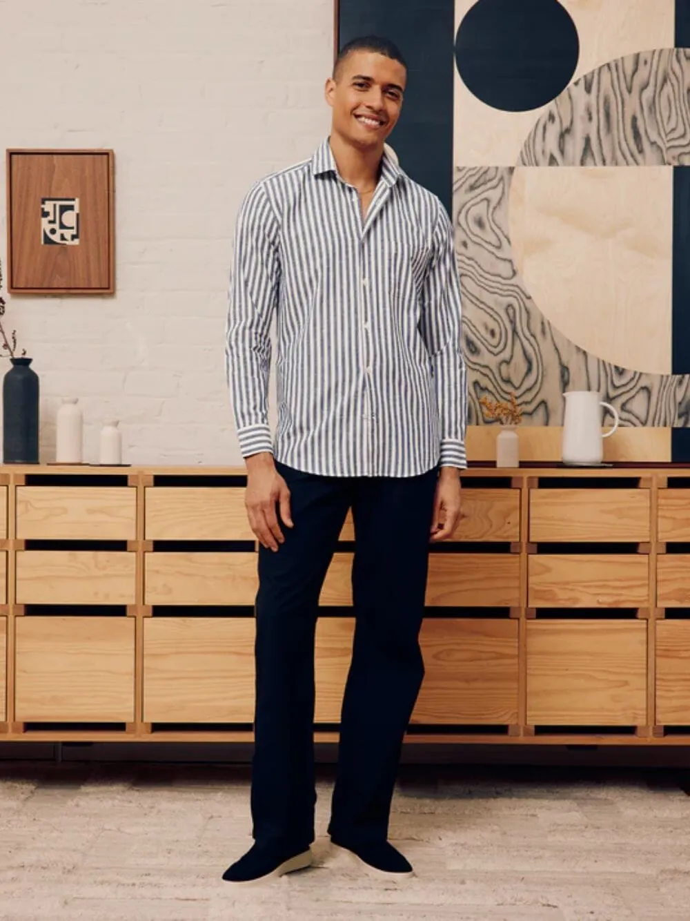 Emilio Striped Cotton Shirt sold by Fashion Clinic