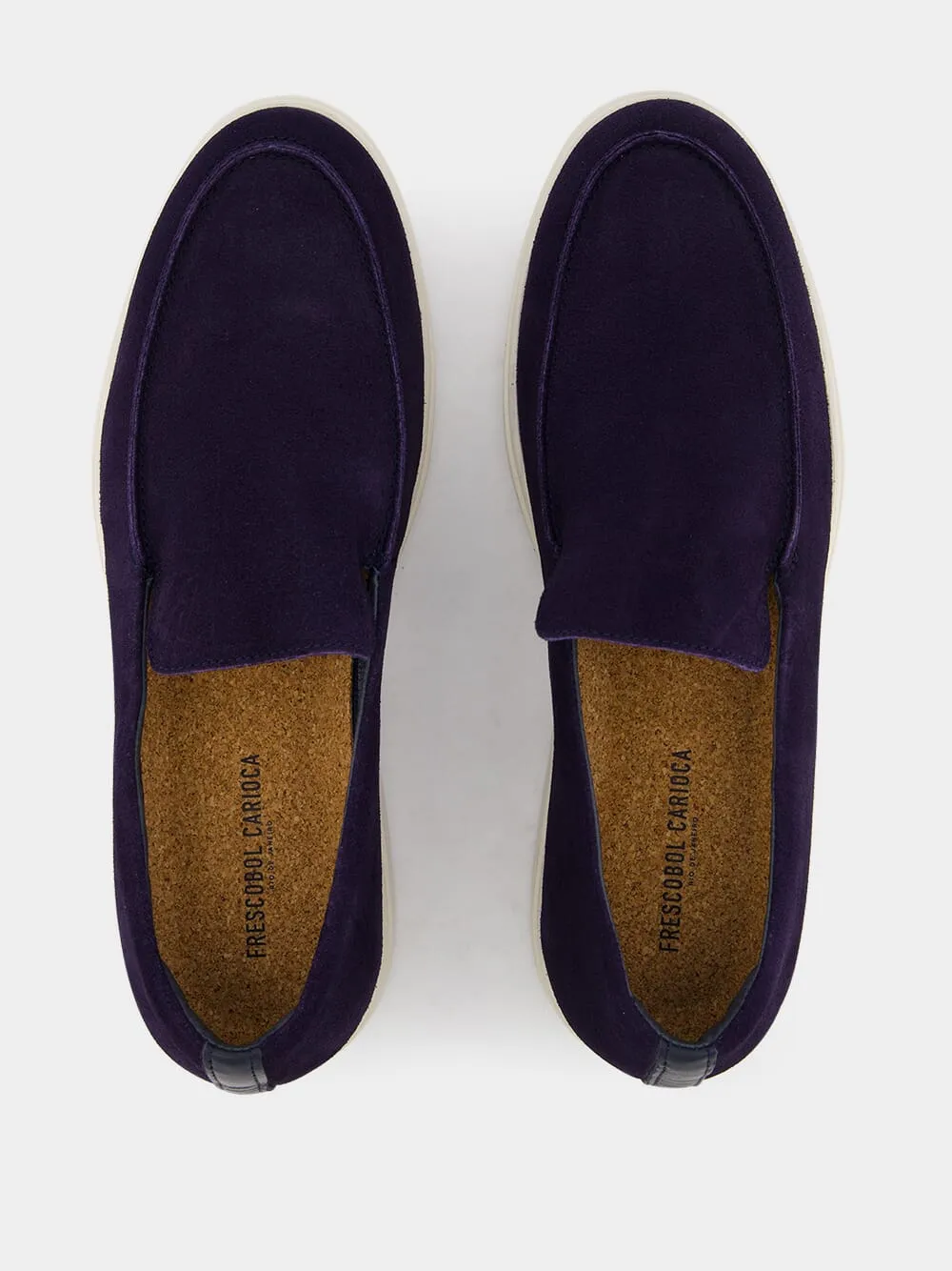 Miguel Midnight Blue Suede Loafers sold by Fashion Clinic product image thumbnail 4