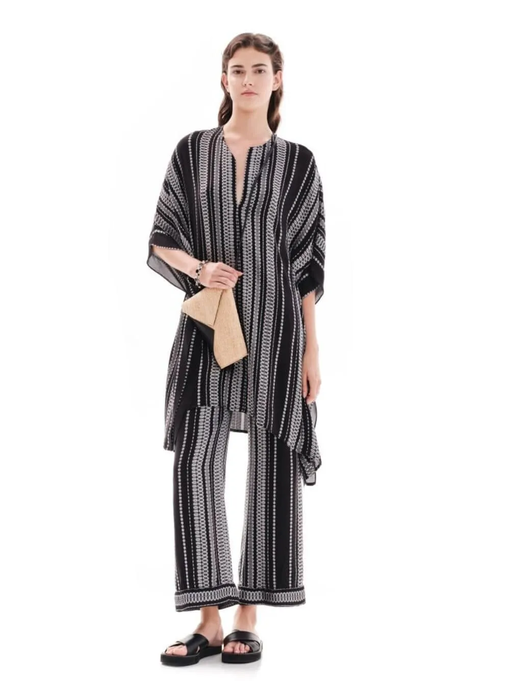 Anemone Striped Silk Kaftan sold by Fashion Clinic product image thumbnail 2