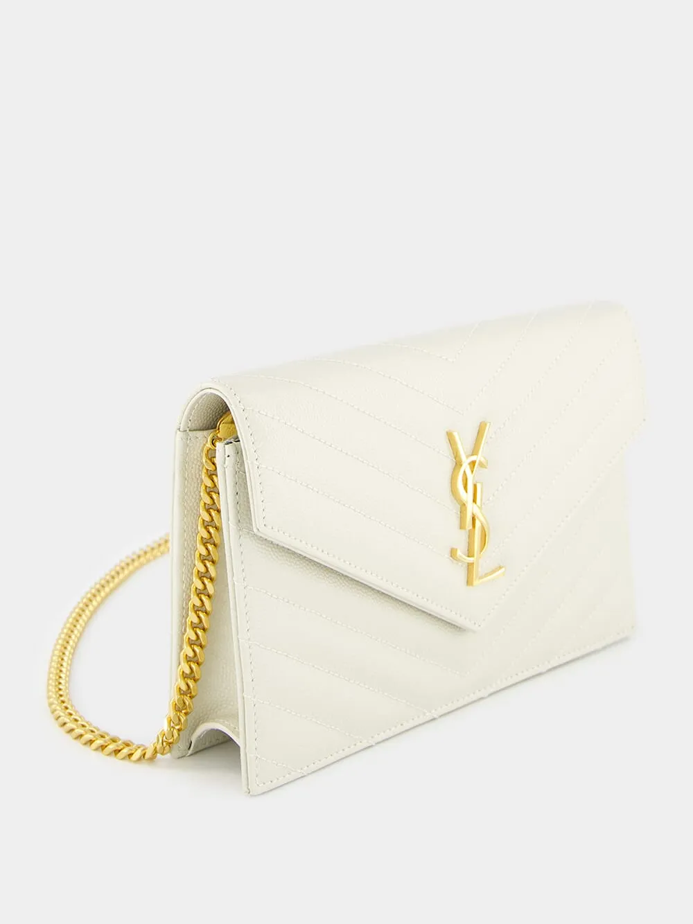 Cream Cassandre Envelope Chain Wallet sold by Fashion Clinic product image thumbnail 2