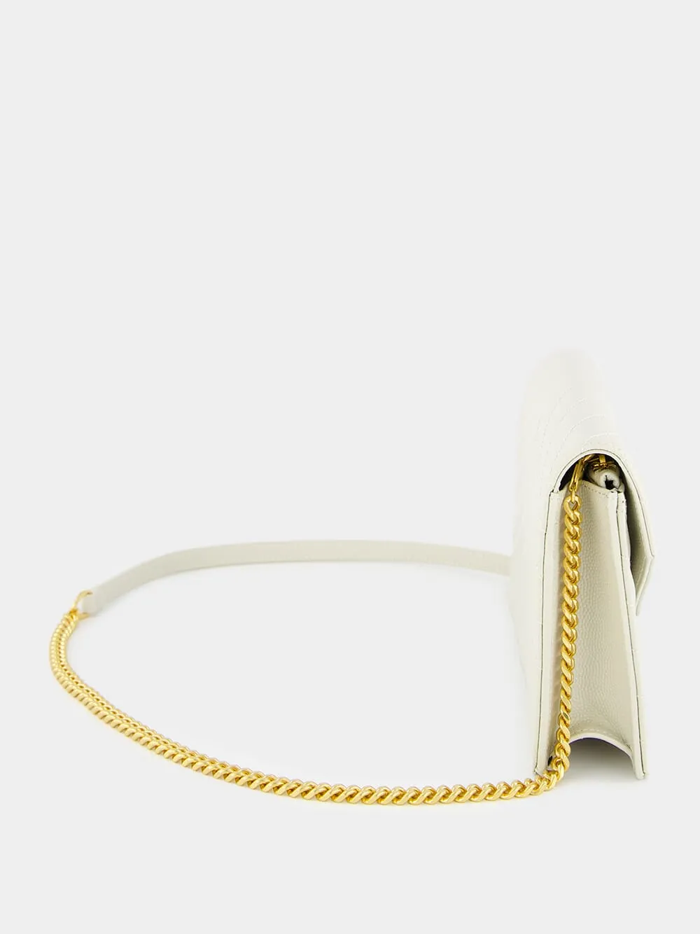 Cream Cassandre Envelope Chain Wallet sold by Fashion Clinic product image thumbnail 3