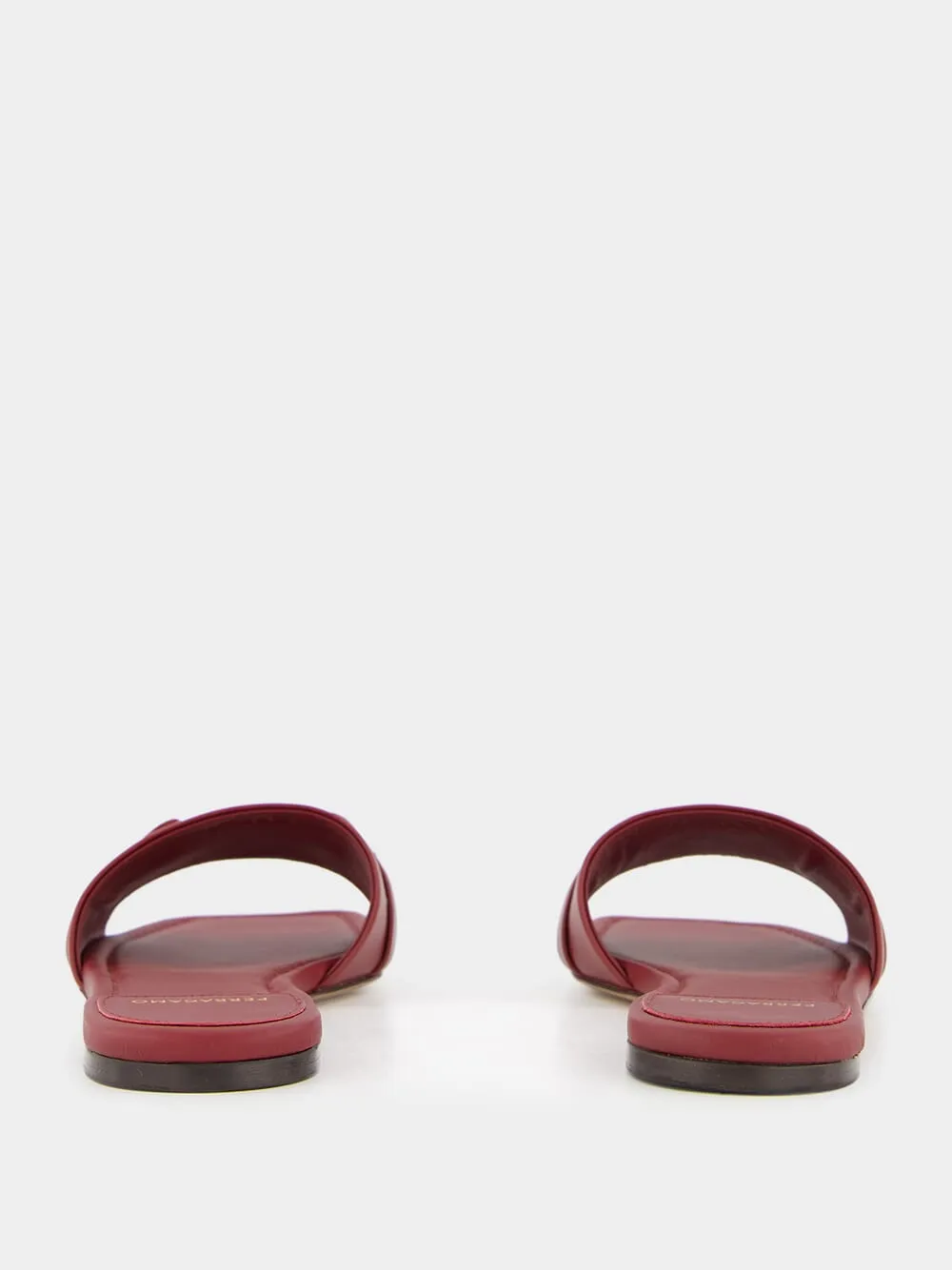 Gancini Buckle Leather Slide sold by Fashion Clinic product image thumbnail 5