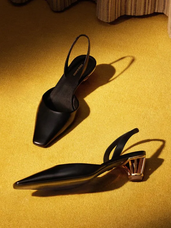 Cage Heel Slingback sold by Fashion Clinic