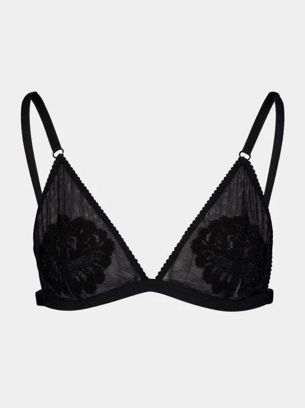 Tulle and Lace Triangle Bra sold by Fashion Clinic