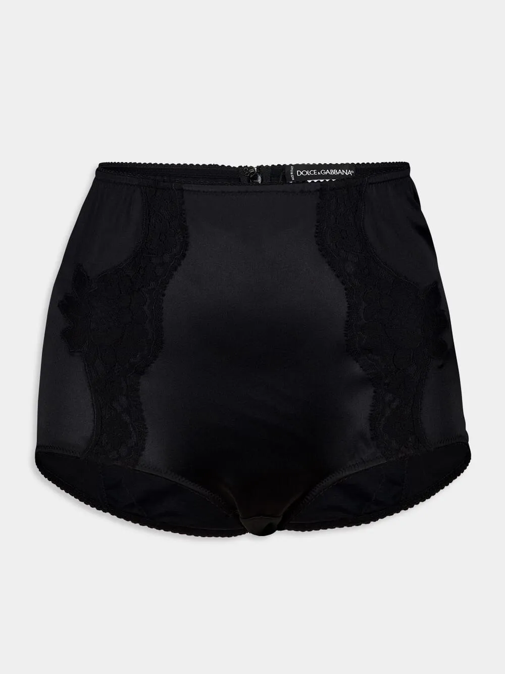 Black Satin Lace Briefs sold by Fashion Clinic