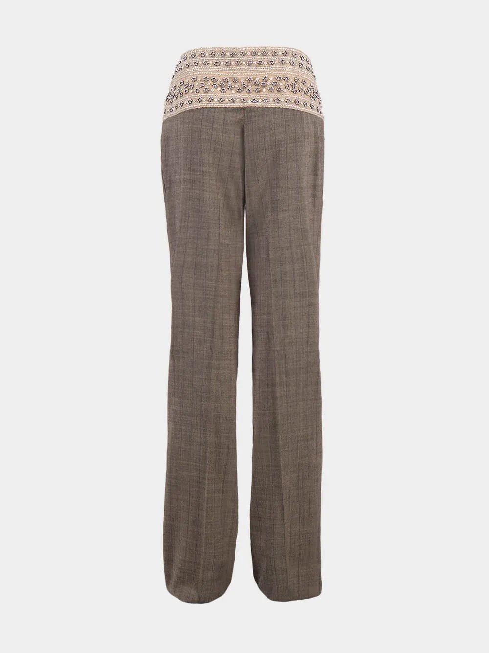 Crystal-Embellished Wool Trousers sold by Fashion Clinic product image thumbnail 2