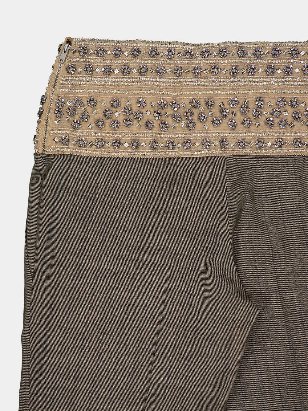 Crystal-Embellished Wool Trousers sold by Fashion Clinic product image thumbnail 4