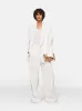 Chalk White Tuxedo Trousers sold by Fashion Clinic
