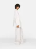 Chalk White Tuxedo Trousers sold by Fashion Clinic