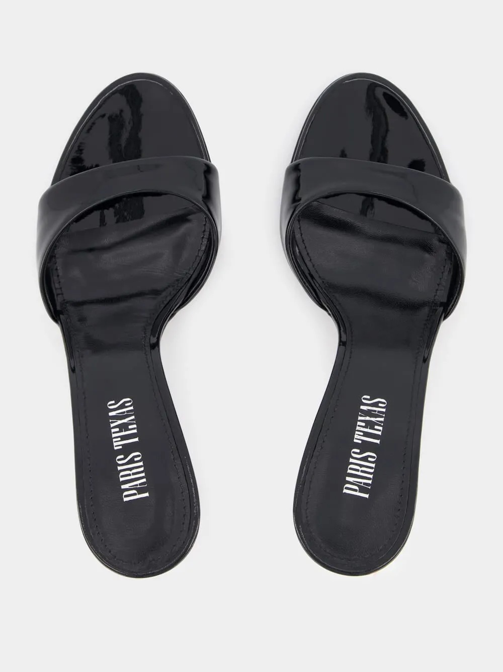 Lidia 70mm Black Patent Leather Mules sold by Fashion Clinic product image thumbnail 4