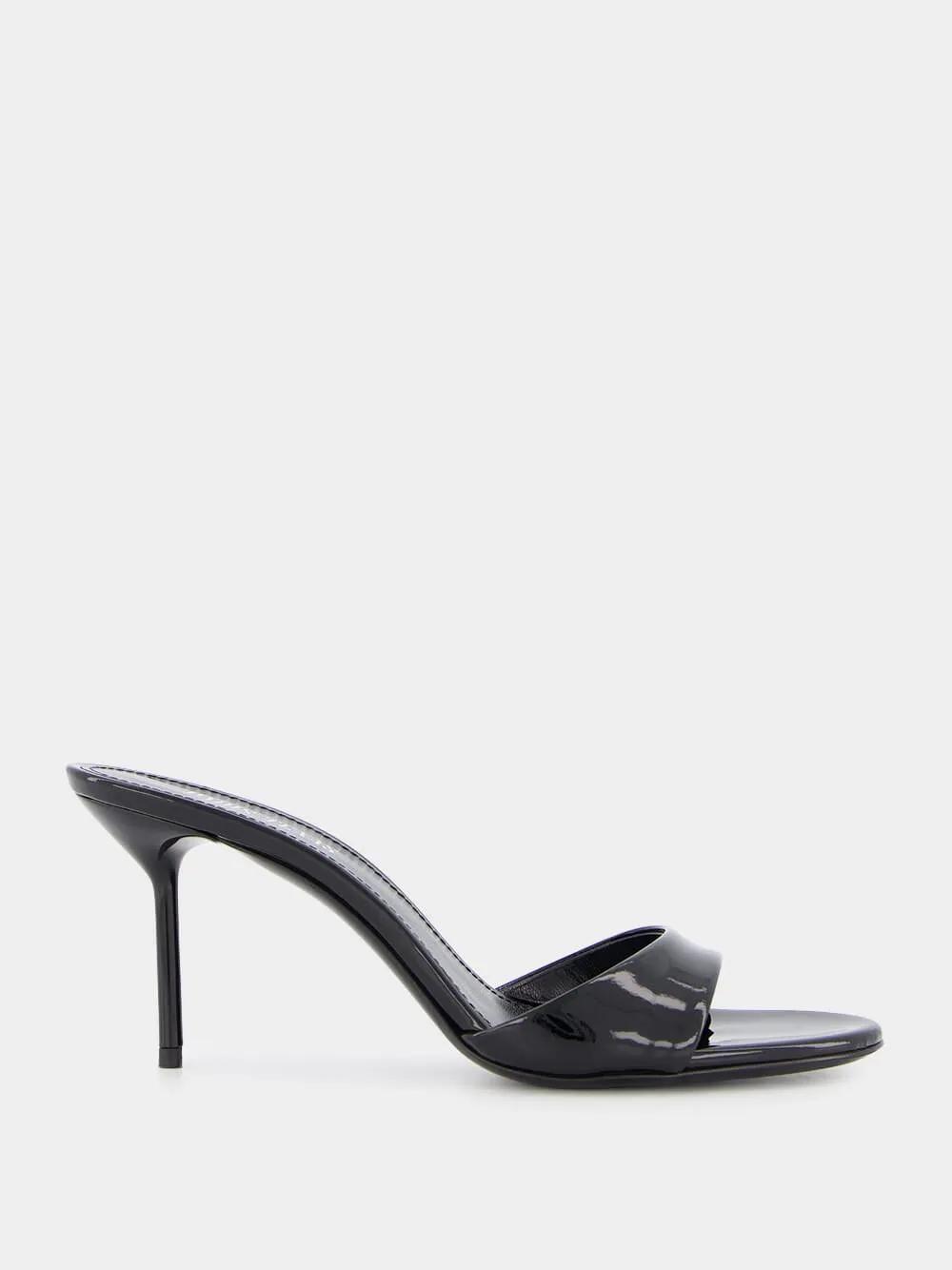 Lidia 70mm Black Patent Leather Mules sold by Fashion Clinic