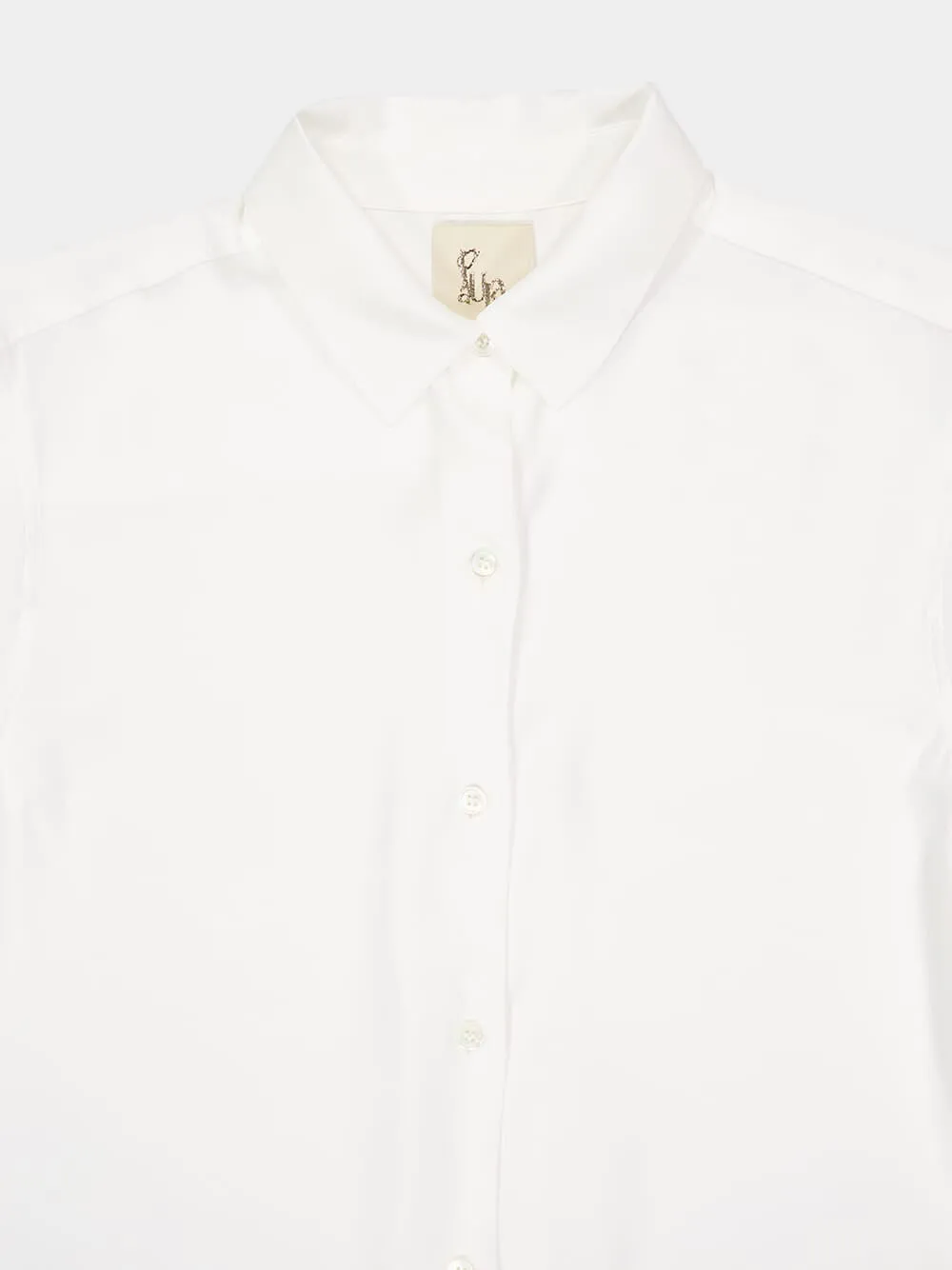 Ametista White Alyssum Silk Shirt sold by Fashion Clinic product image thumbnail 3