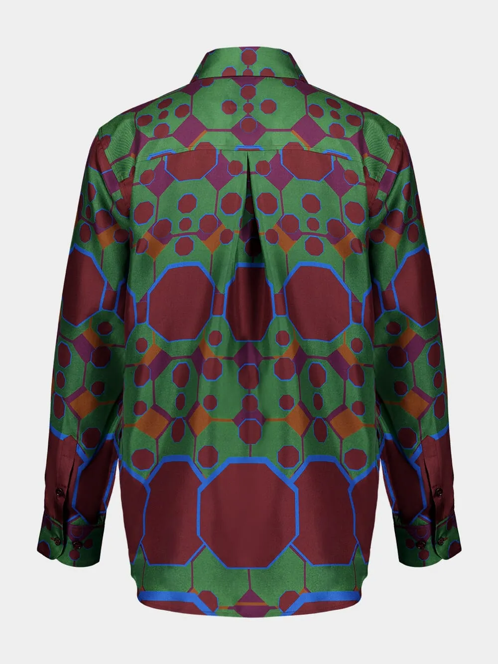 Ametista Octa Print Printed Silk Twill Shirt sold by Fashion Clinic product image thumbnail 3