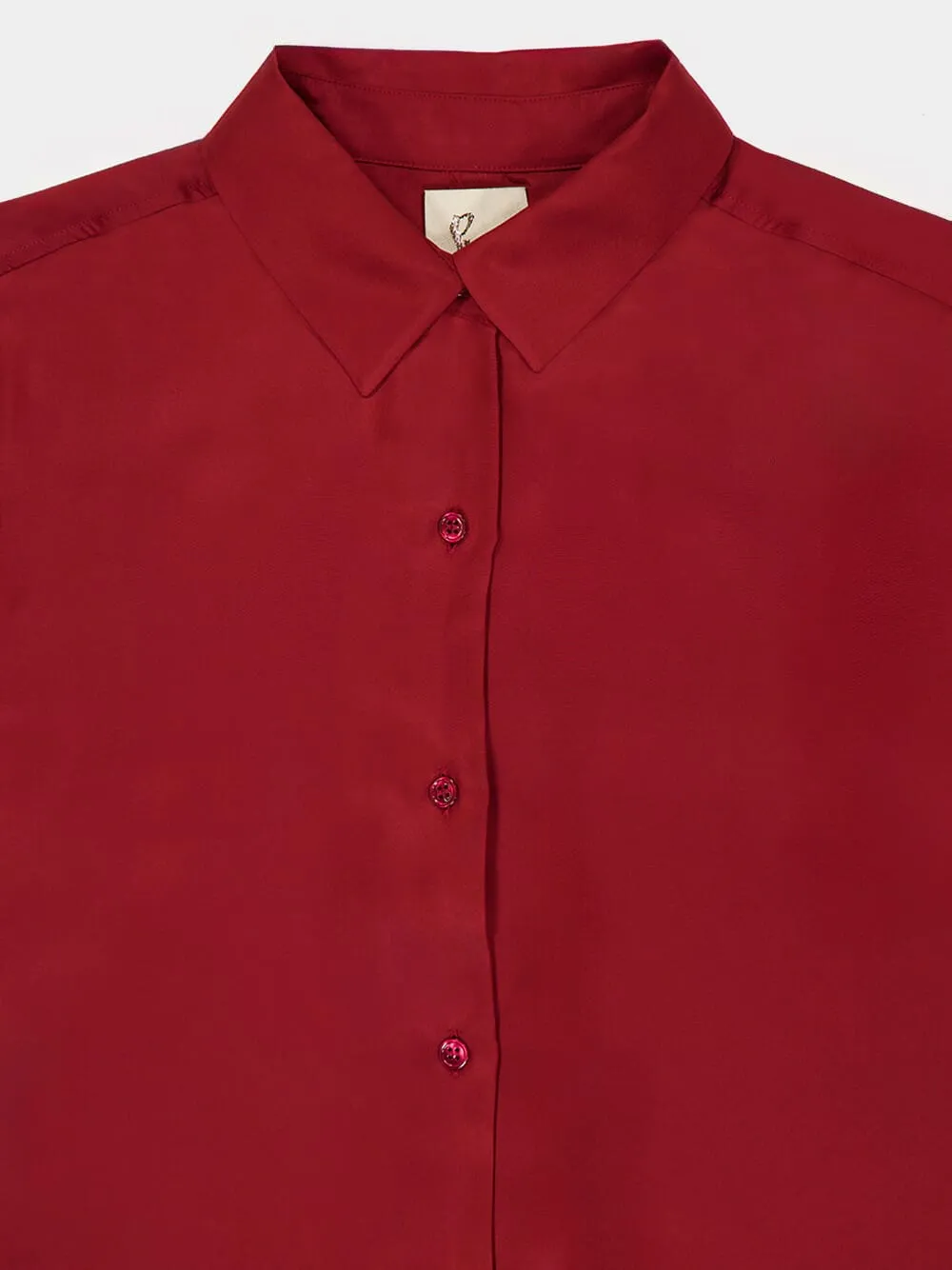 Ametista Cabernet Silk Shirt sold by Fashion Clinic product image thumbnail 3