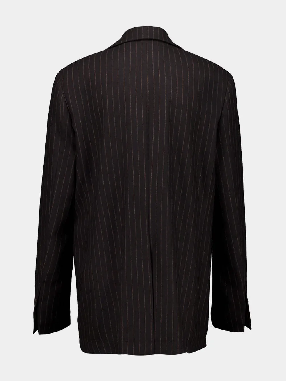 Tansy Coffee Bean Striped Blazer with Internal Detail sold by Fashion Clinic product image thumbnail 4
