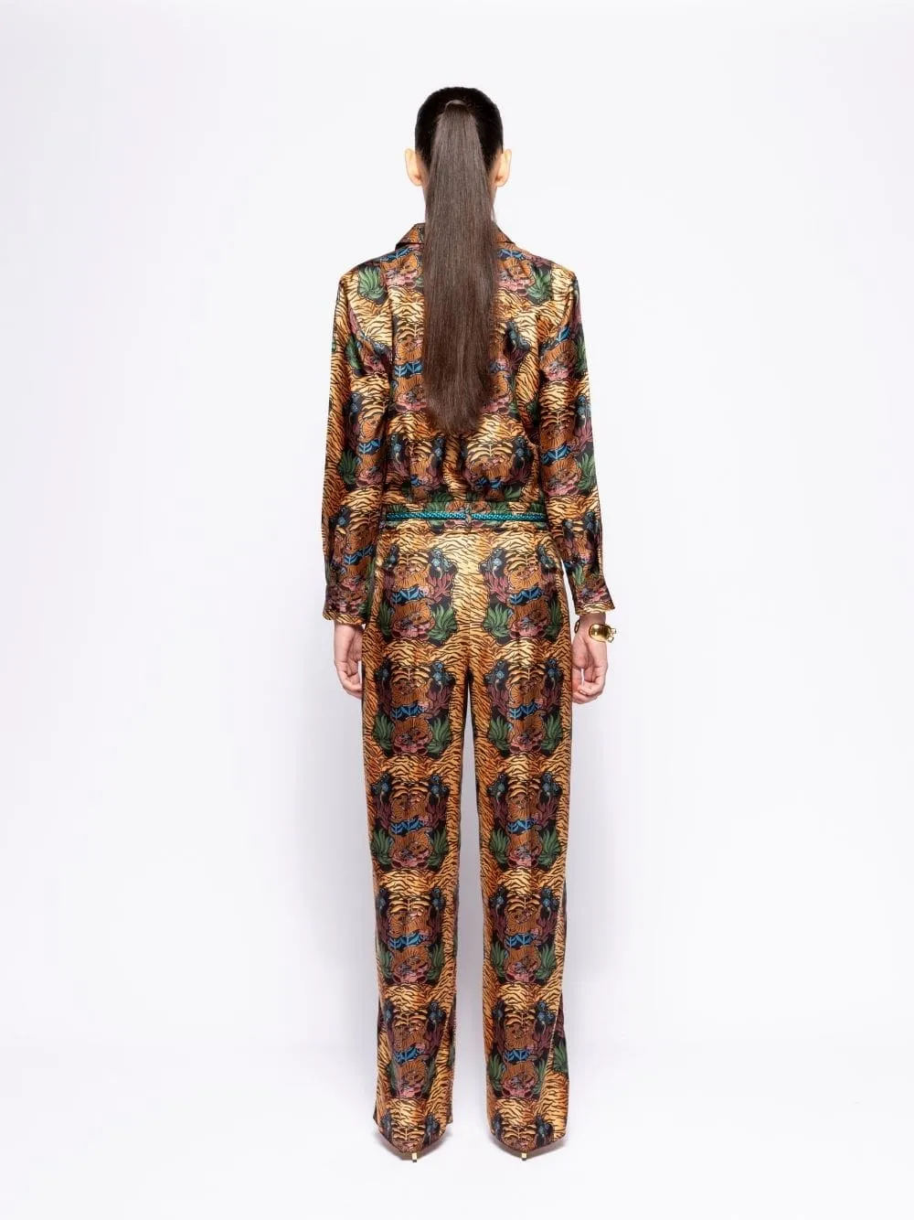 Sonia Dreamframe Print Printed Silk Twill Pants sold by Fashion Clinic product image thumbnail 3