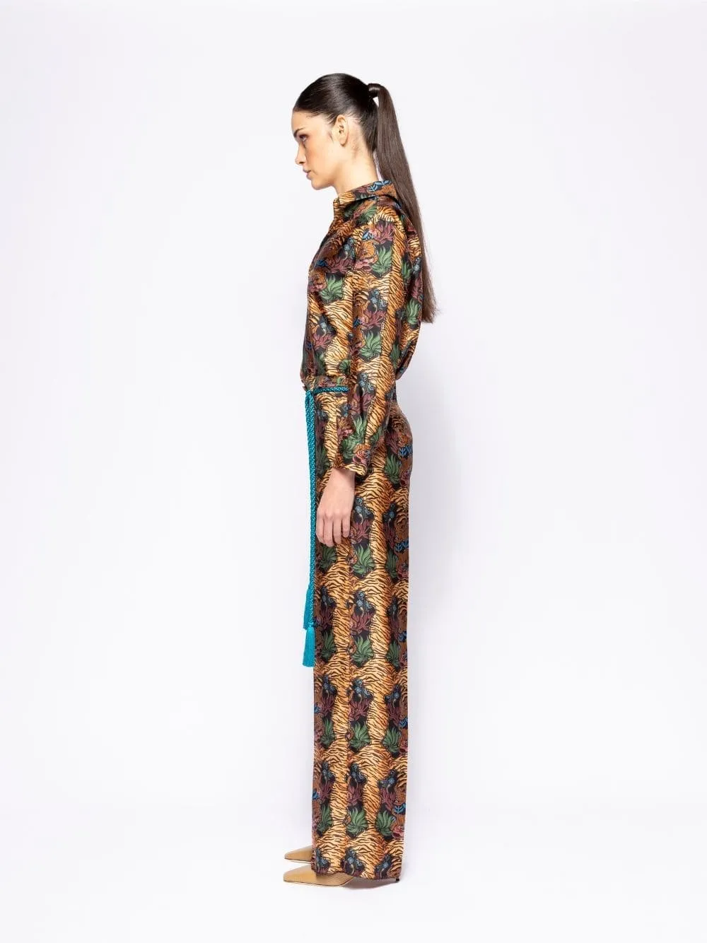 Sonia Dreamframe Print Printed Silk Twill Pants sold by Fashion Clinic product image thumbnail 5