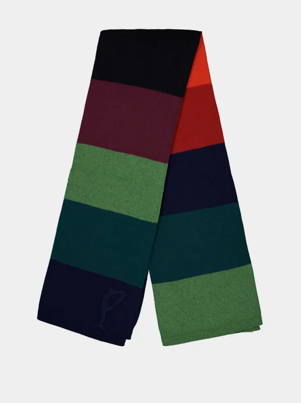 Rosie Multicoloured Knitted Striped Throw made by Fashion Clinic