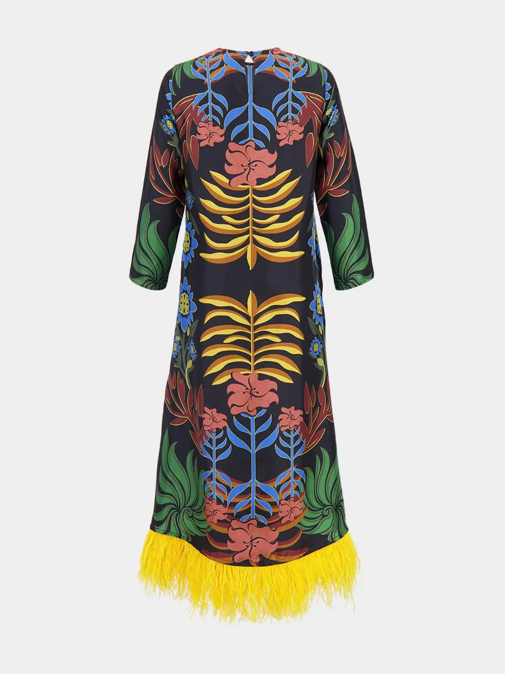 Grayf Visual Garden Print Printed Dress with Feathers sold by Fashion Clinic product image thumbnail 4