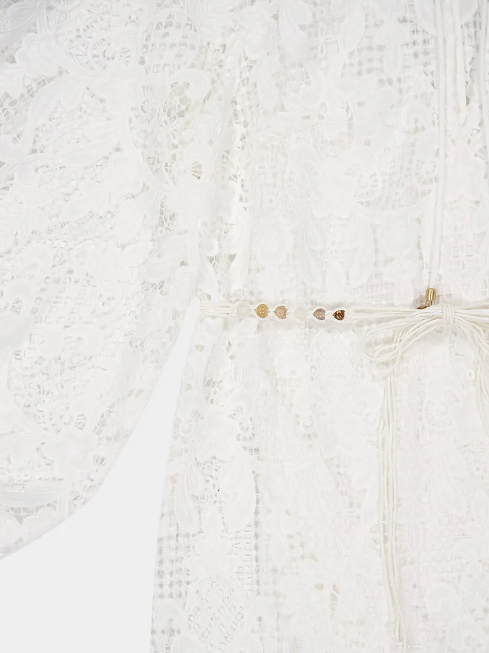 Ivory Coco Lace Midi Dress sold by Fashion Clinic product image thumbnail 4