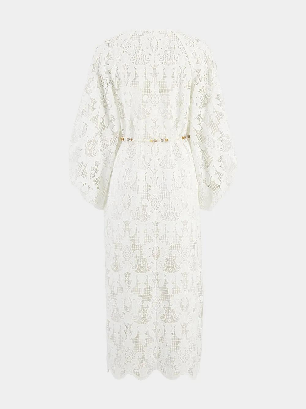 Ivory Coco Lace Midi Dress sold by Fashion Clinic product image thumbnail 2