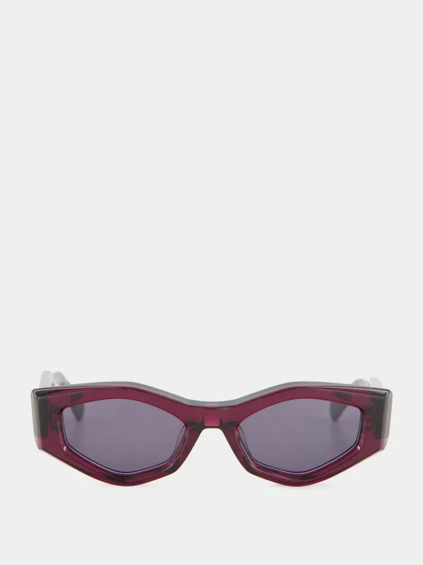 V-Tre Purple Sunglasses made by Valentino Garavani