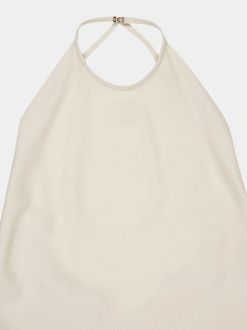 Cynane Ivory Halter Neck Maxi Dress sold by Fashion Clinic product image thumbnail 3