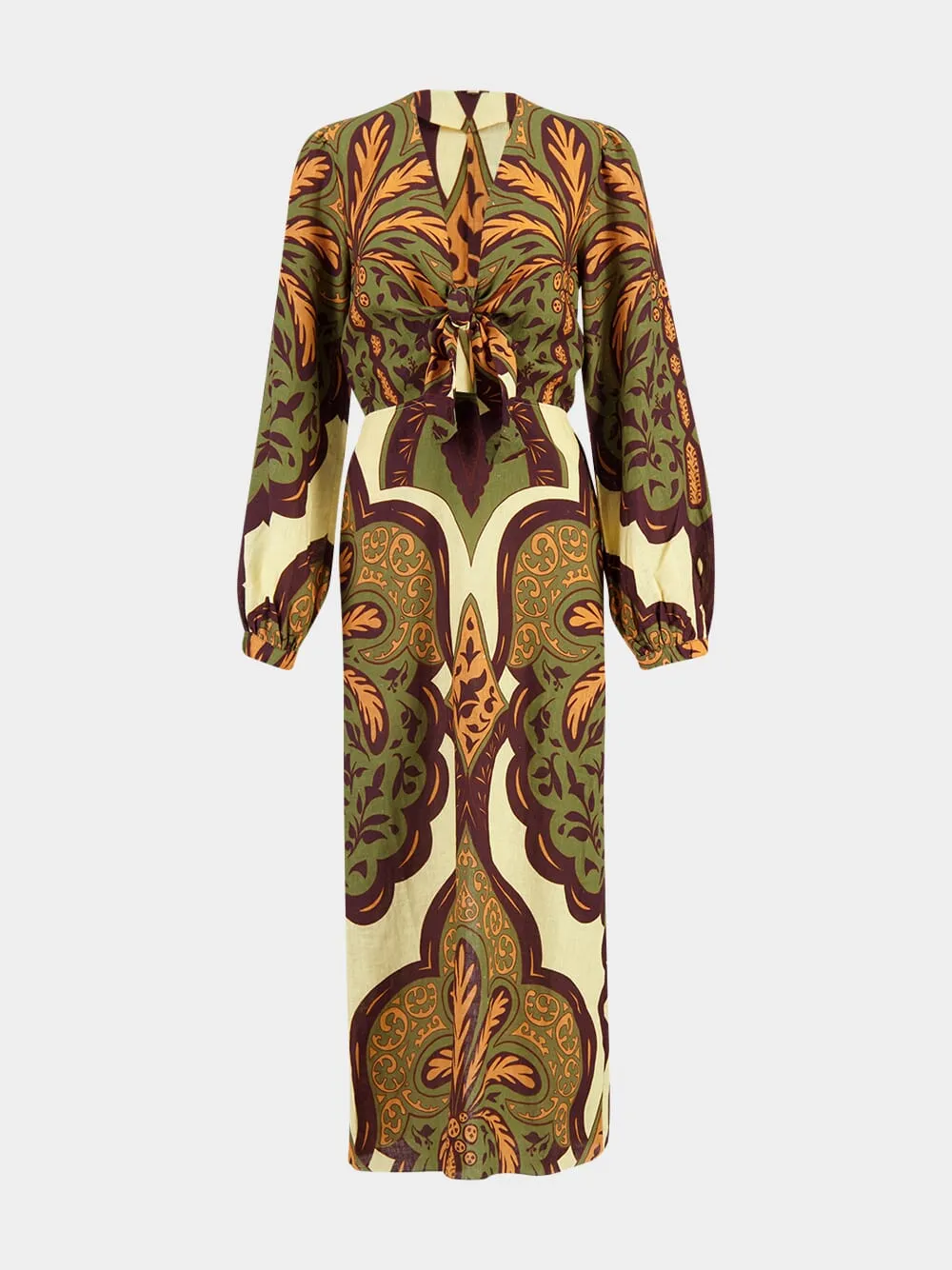 Across Paradise Linen Midi Dress sold by Fashion Clinic product image thumbnail 2