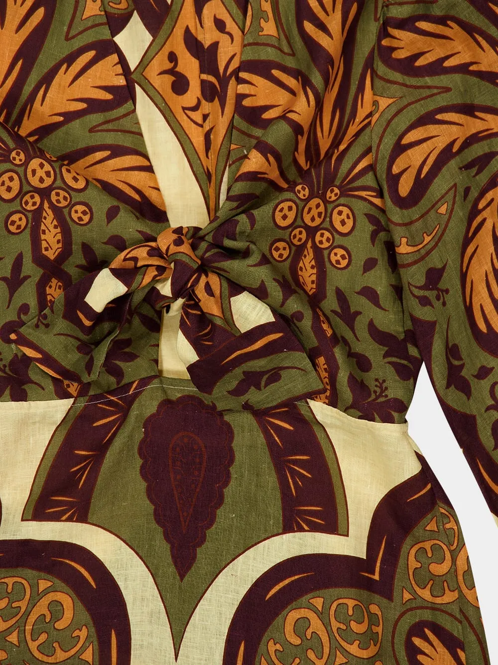 Across Paradise Linen Midi Dress sold by Fashion Clinic product image thumbnail 5