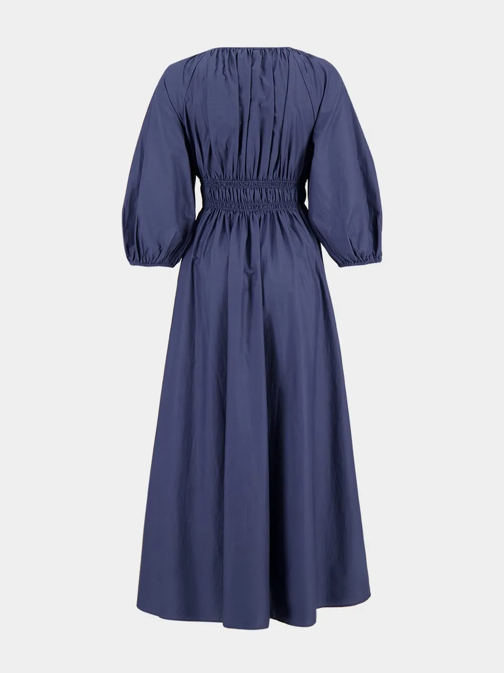 Dusk Shirred Plunge Button Dress sold by Fashion Clinic product image thumbnail 3