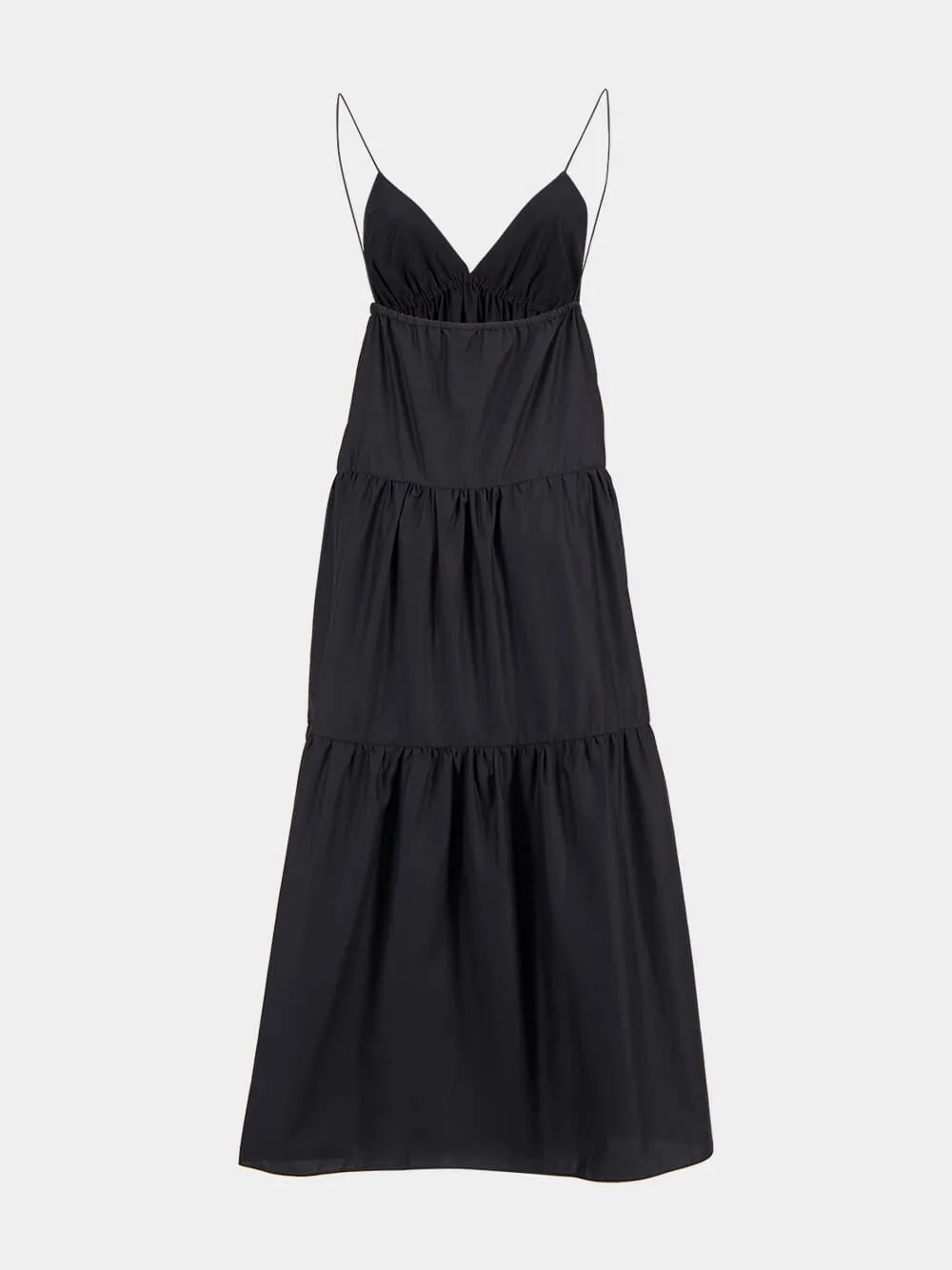 Black Triangle Tiered Sundress sold by Fashion Clinic product image thumbnail 4