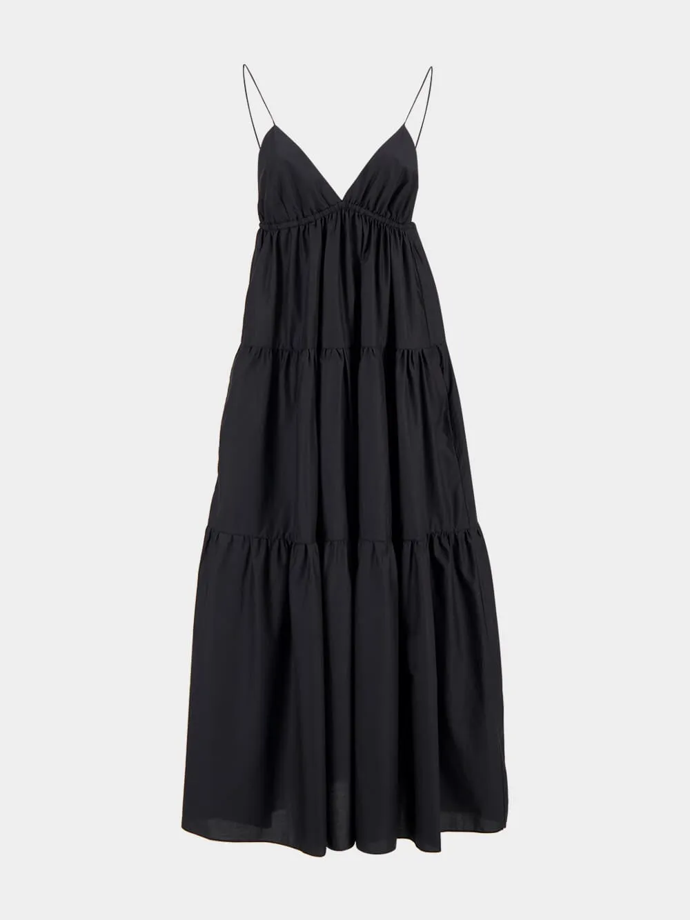 Black Triangle Tiered Sundress sold by Fashion Clinic product image thumbnail 2