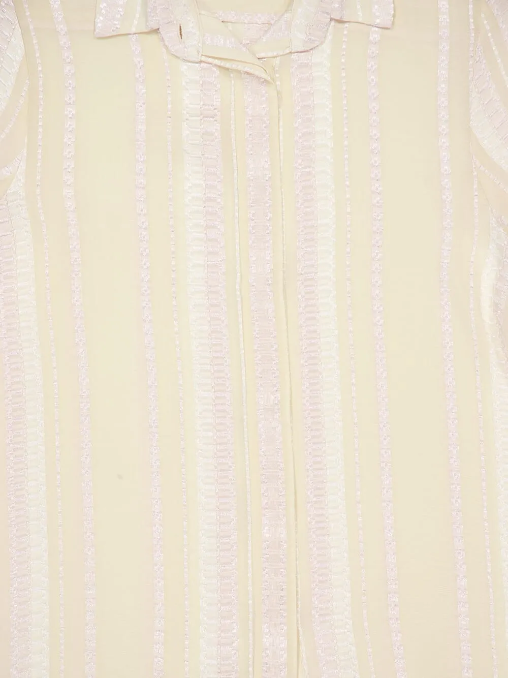 Cream Dione Textured Silk Shirt sold by Fashion Clinic product image thumbnail 5