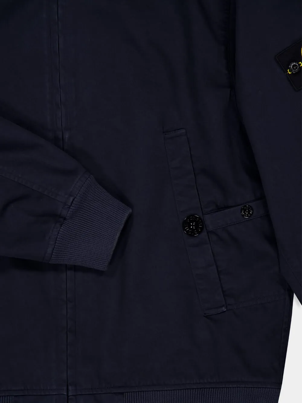 Navy Blue Cotton Bomber Jacket sold by Fashion Clinic product image thumbnail 4