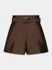 Espresso Illuminate Tailored Shorts sold by Fashion Clinic