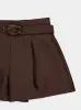 Espresso Illuminate Tailored Shorts sold by Fashion Clinic