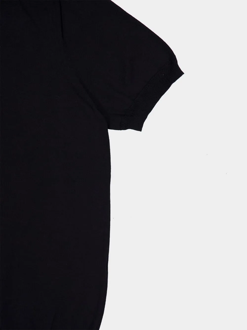 Black Pure Cotton Crew Neck T-Shirt sold by Fashion Clinic product image thumbnail 4
