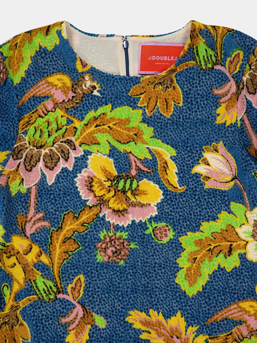 Blue Floral Swing Maxi Dress sold by Fashion Clinic product image thumbnail 3