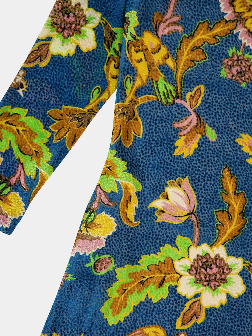 Blue Floral Swing Maxi Dress sold by Fashion Clinic product image thumbnail 4