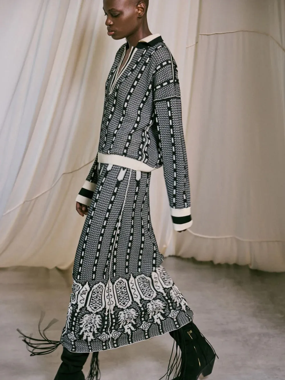 Energy Matrix Midi Skirt sold by Fashion Clinic product image thumbnail 4