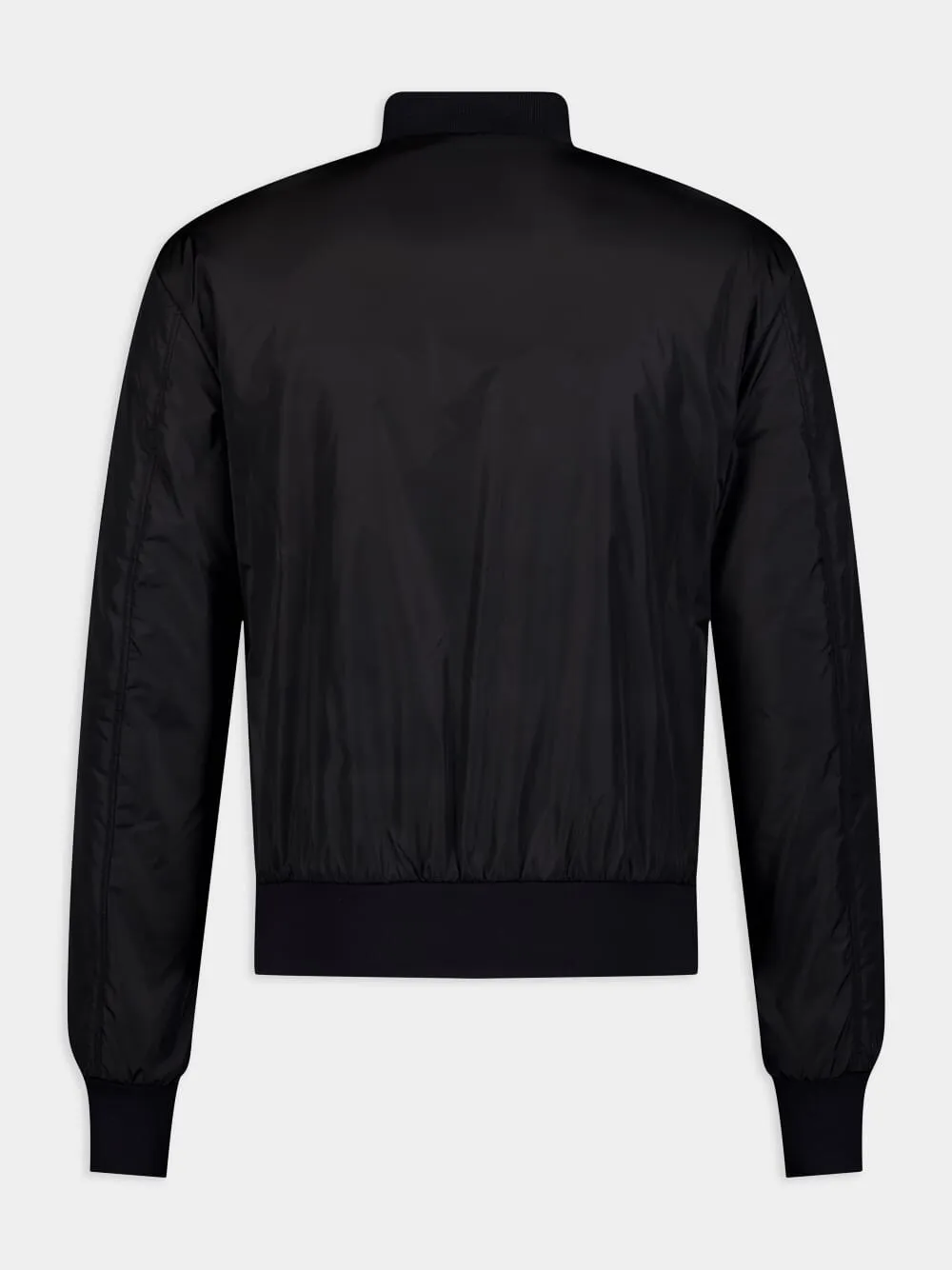 Logo Plaque Bomber Jacket sold by Fashion Clinic product image thumbnail 2