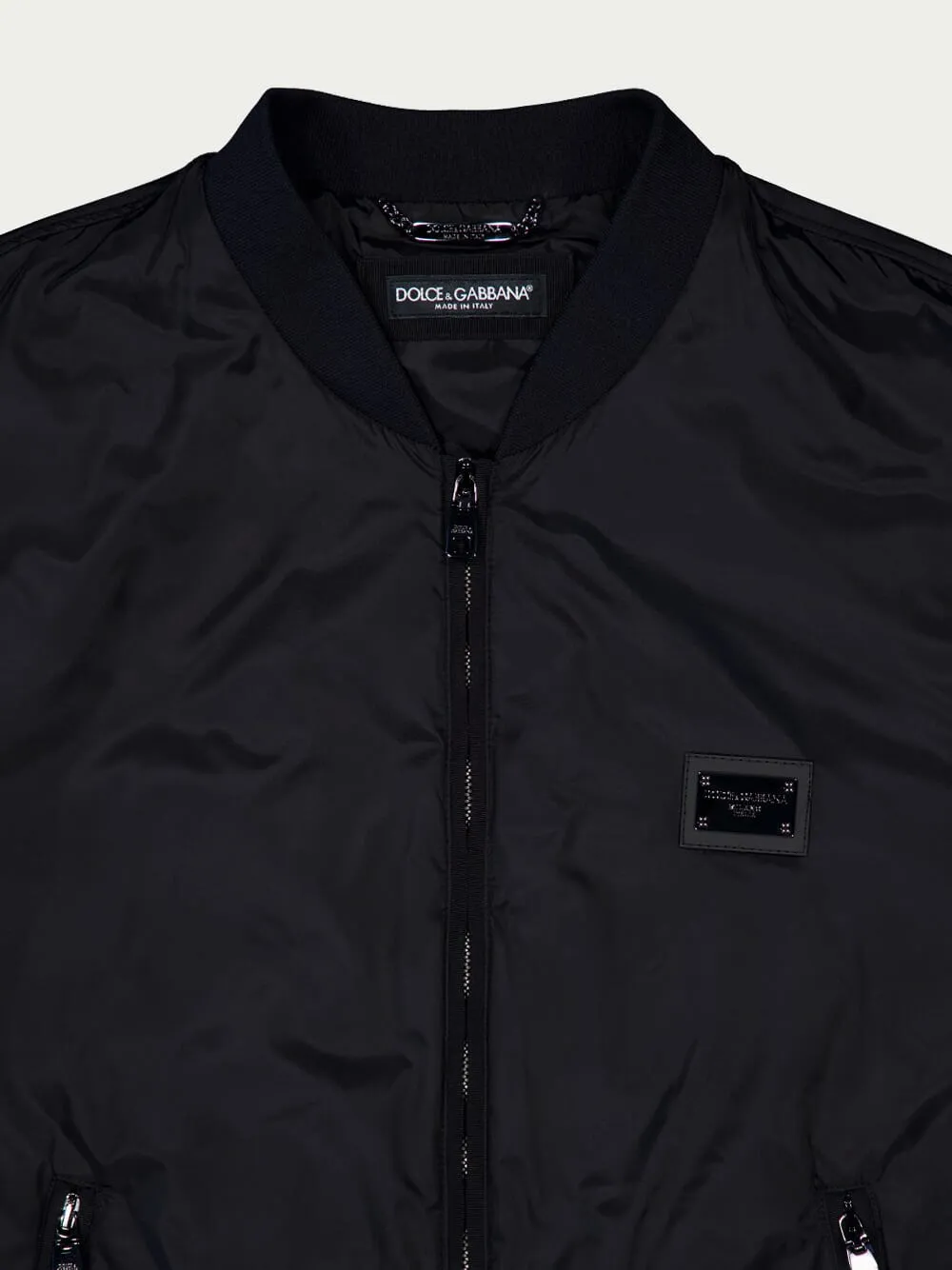 Logo Plaque Bomber Jacket sold by Fashion Clinic product image thumbnail 3