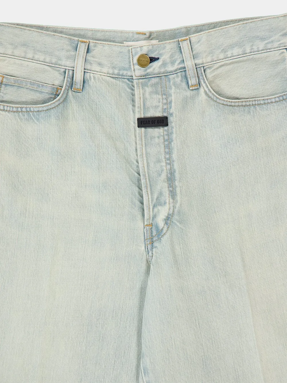 Vintage Indigo Relaxed 5-Pocket Denim Jean sold by Fashion Clinic product image thumbnail 4