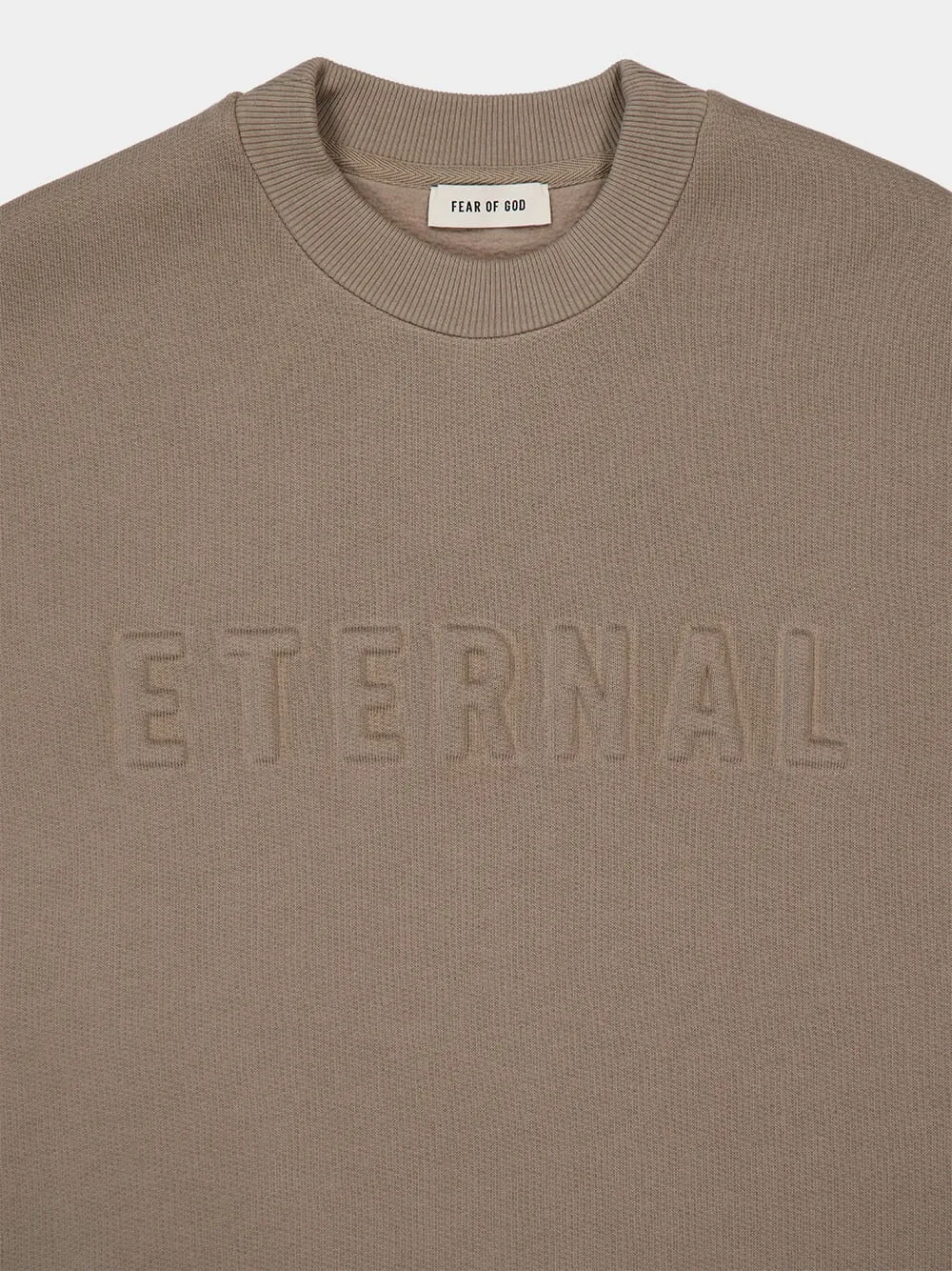 Dusty Beige Eternal Crewneck Sweatshirt sold by Fashion Clinic product image thumbnail 3