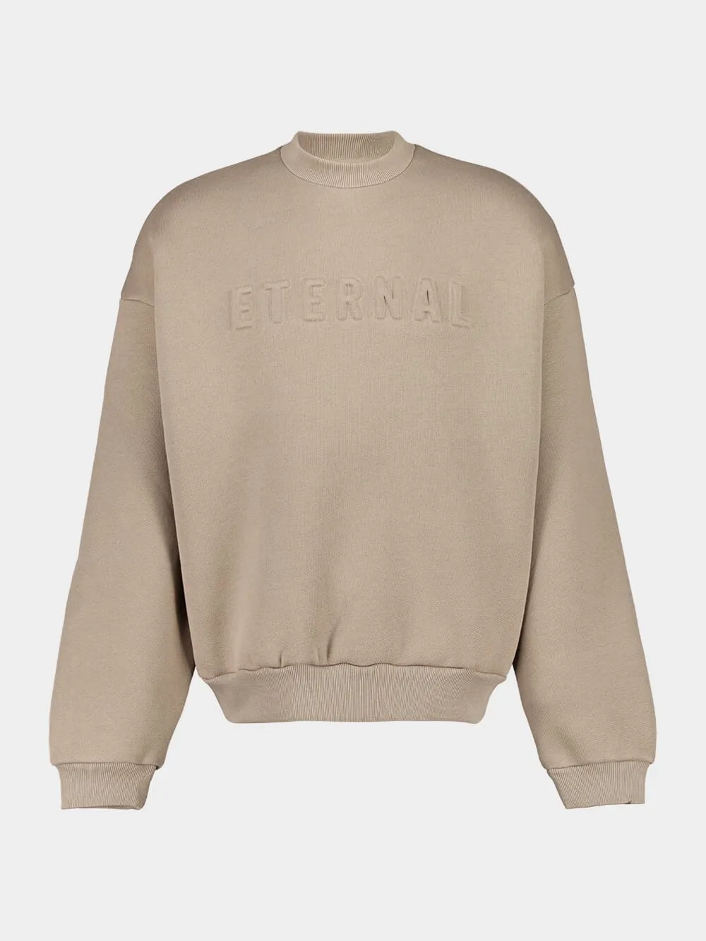 Dusty Beige Eternal Crewneck Sweatshirt sold by Fashion Clinic