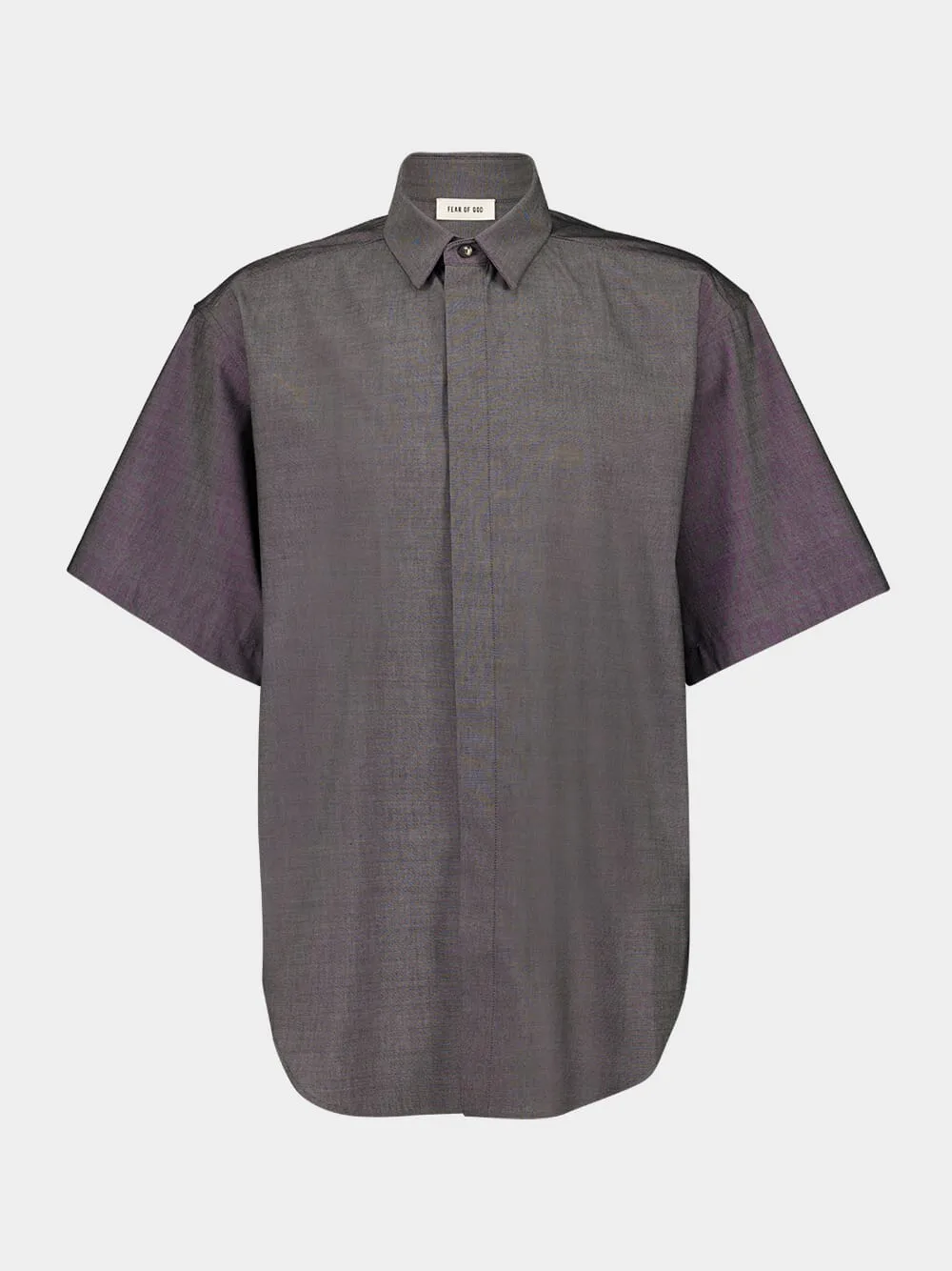 Melange Titanium Oxford Shirt sold by Fashion Clinic