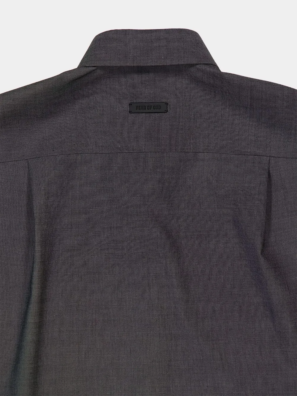 Melange Titanium Oxford Shirt sold by Fashion Clinic product image thumbnail 4