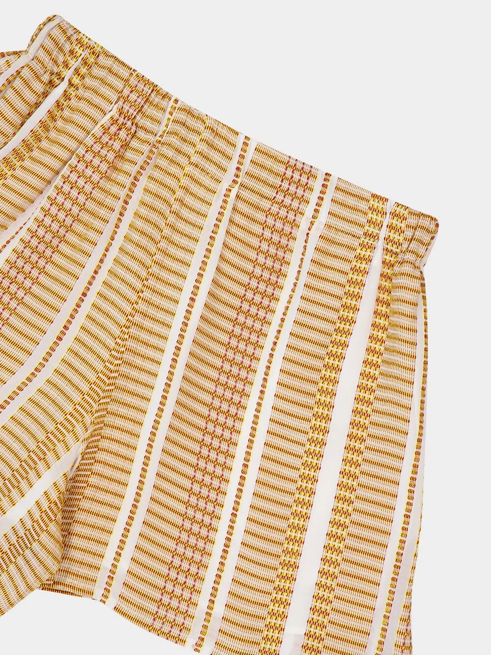 Ivory Sun Textured Silk Paxi Shorts sold by Fashion Clinic product image thumbnail 4