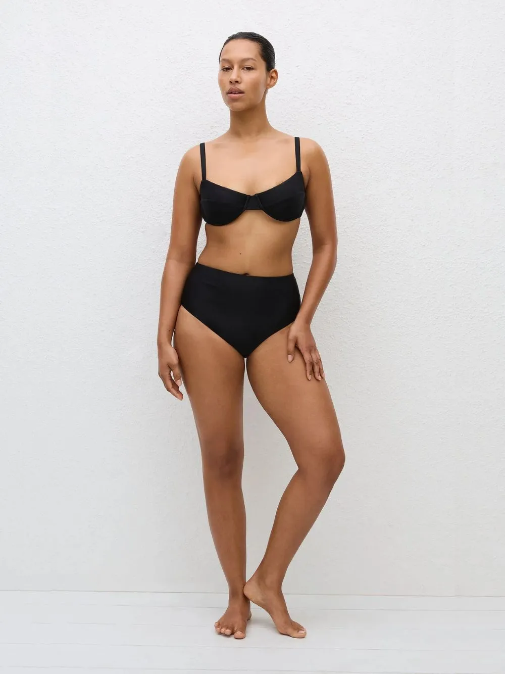 Black Balconette Bikini Top sold by Fashion Clinic