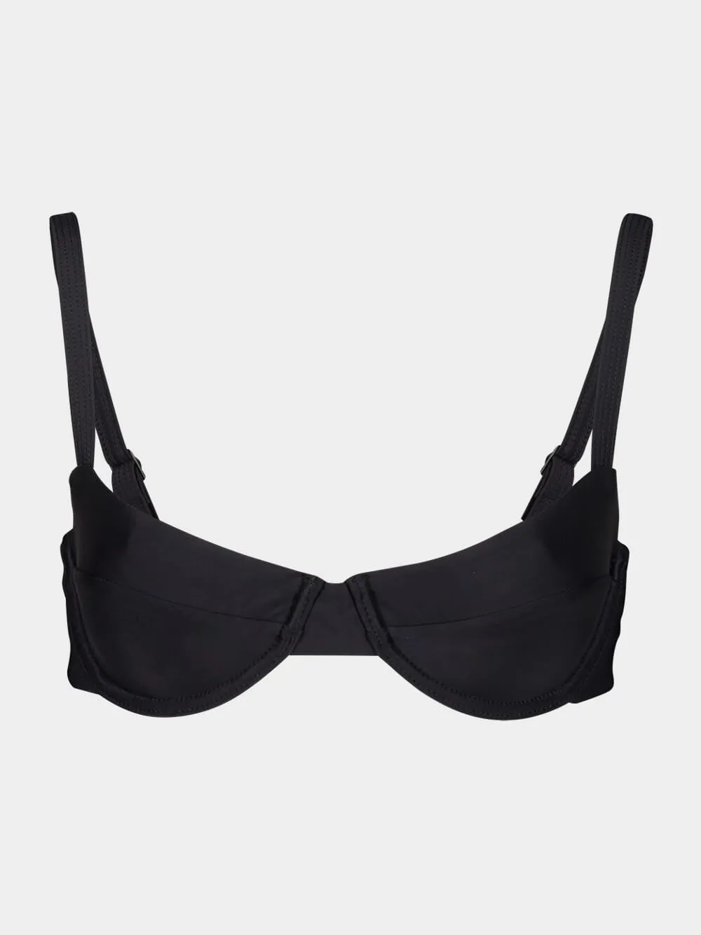 Black Balconette Bikini Top sold by Fashion Clinic product image thumbnail 2